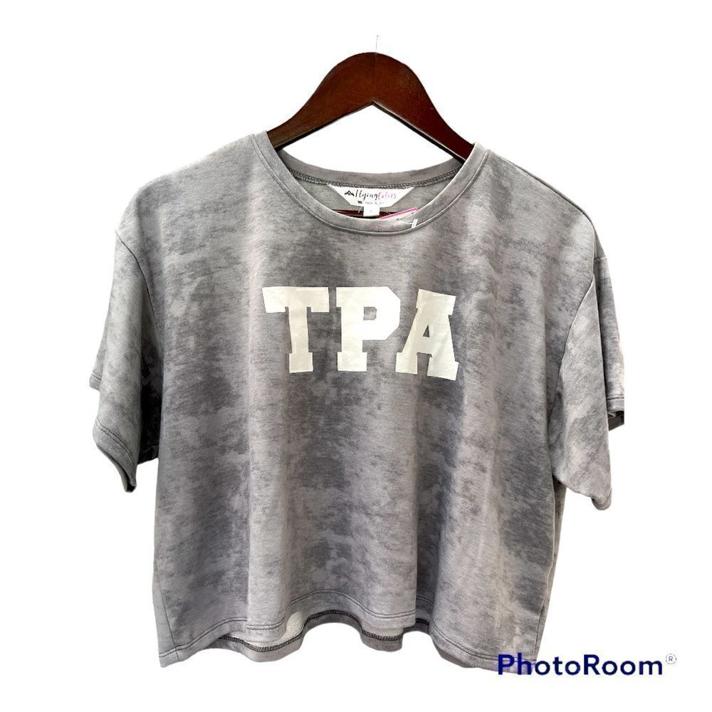 𝅺nwt Flying colors TPA tie dye crop tee size large